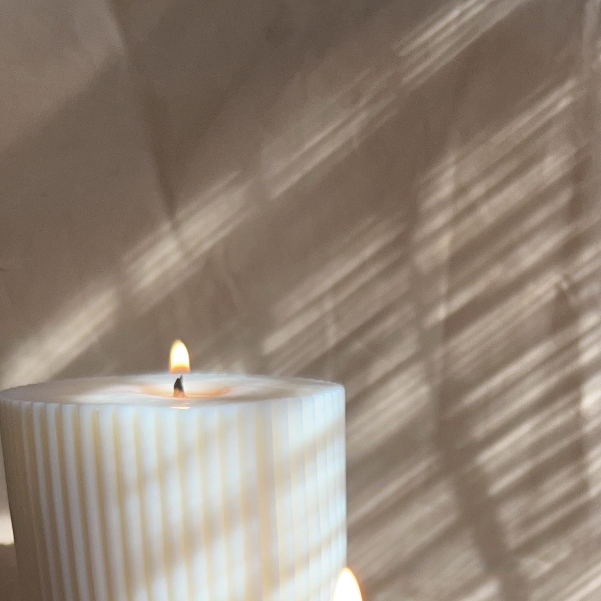 Columns Arcadia | Ribbed wide column candle pillar set | Scented home decor